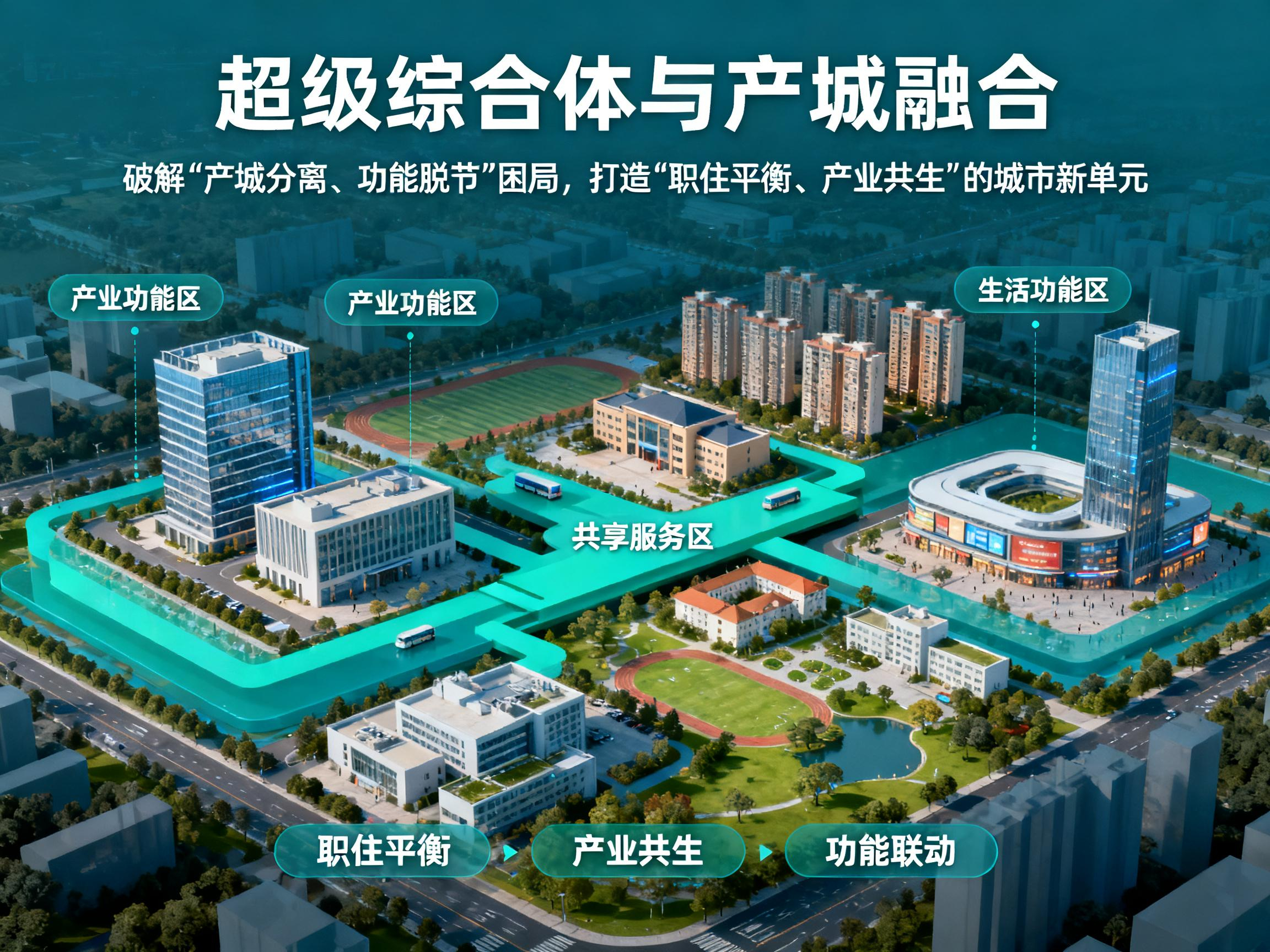 超级综合体与产城融合：破解 “产城分离、功能脱节” 困局，打造 “职住平衡、产业共生” 的城市新单元