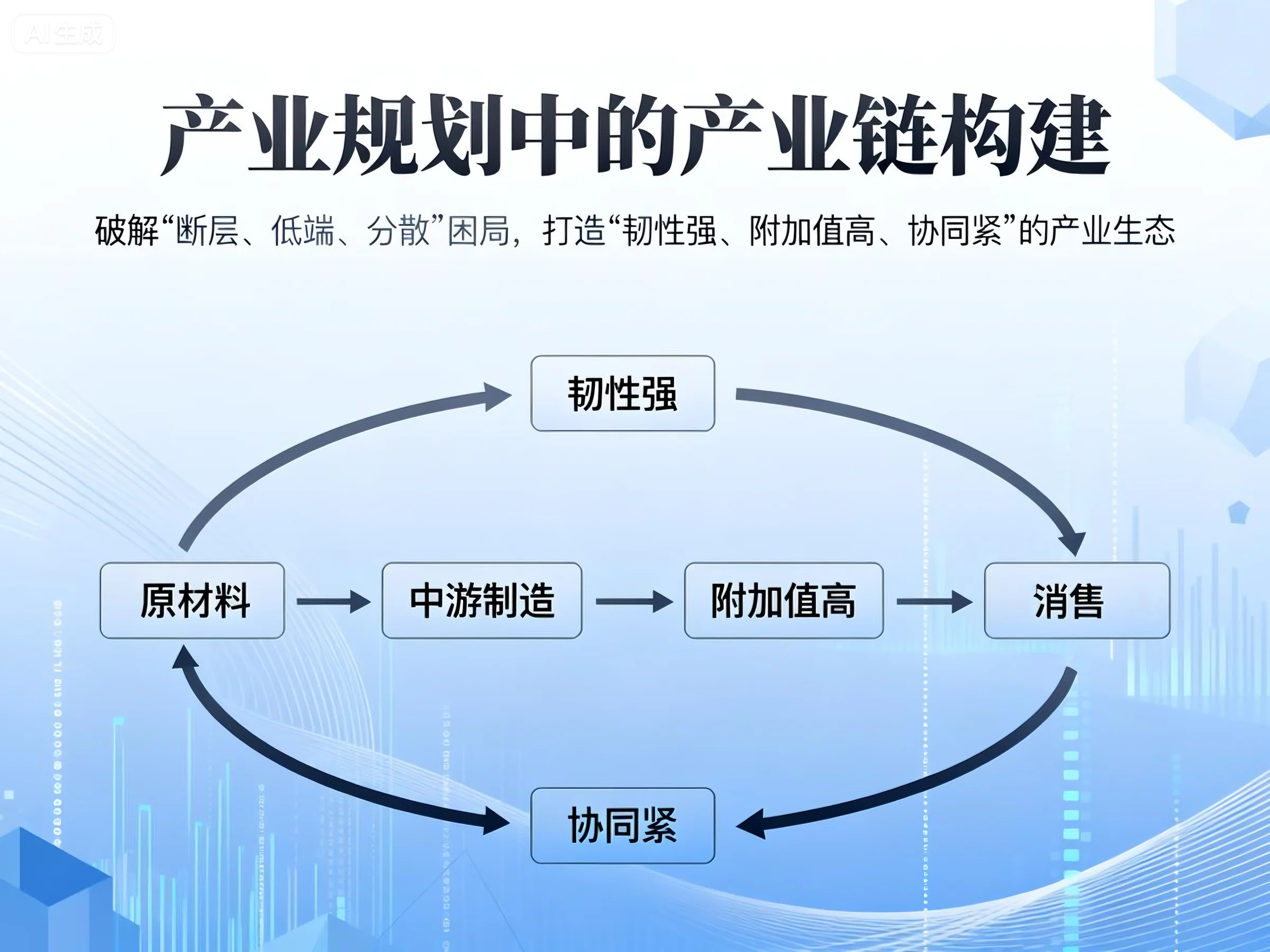 产业规划中的产业链构建：破解 “断层、低端、分散” 困局，打造 “韧性强、附加值高、协同紧” 的产业生态